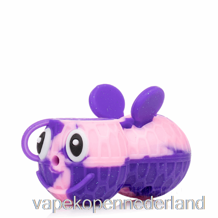 Elektronische Sigaret Vape Stratus Bijvormige Siliconen Lepel Glanzende Orchidee (glitter Violet / Roze)